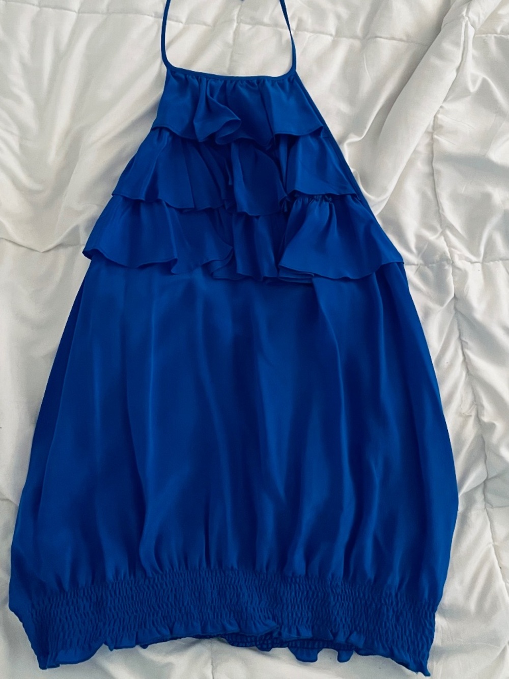 Cobalt Blue Walter Silk Halter top size 6